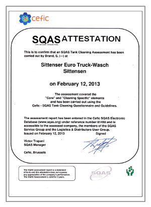 SQAS-Bescheinigung